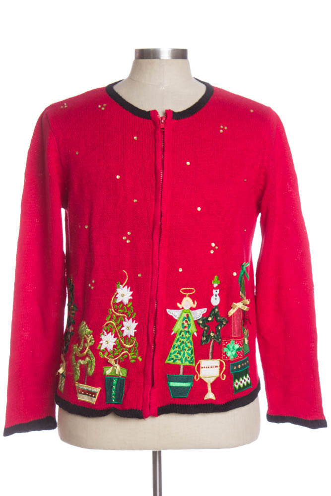 Red Ugly Christmas Cardigan 34324