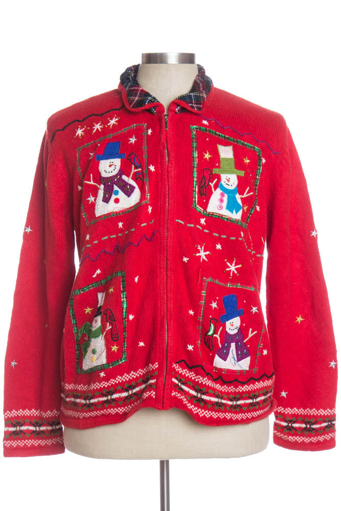 Red Ugly Christmas Cardigan 34335