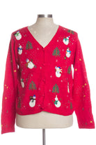 Red Ugly Christmas Cardigan 34336