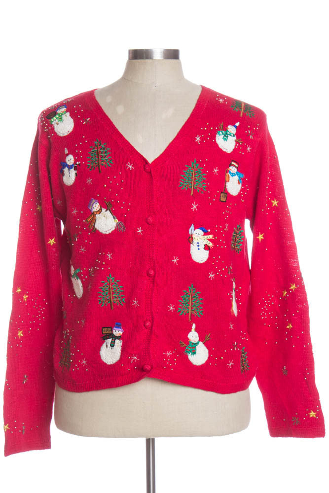 Red Ugly Christmas Cardigan 34336