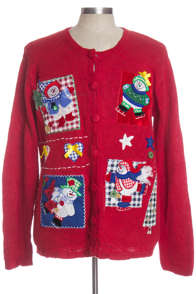 Red Ugly Christmas Cardigan 34344