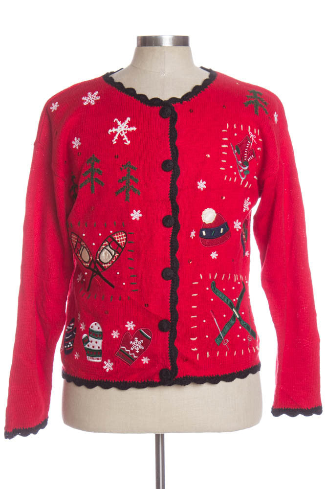 Red Ugly Christmas Cardigan 34363