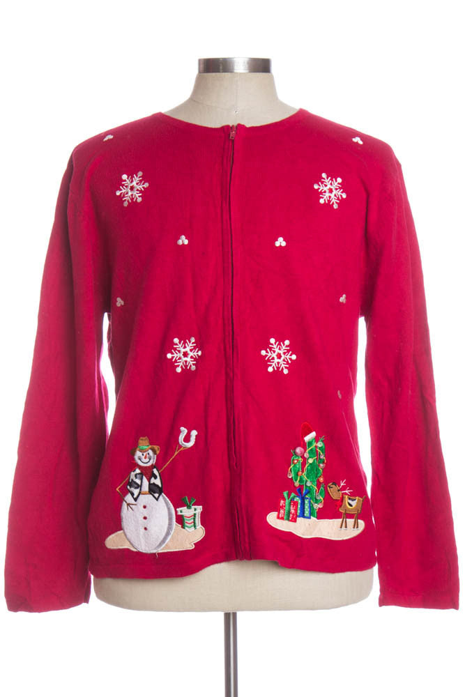 Red Ugly Christmas Cardigan 34410