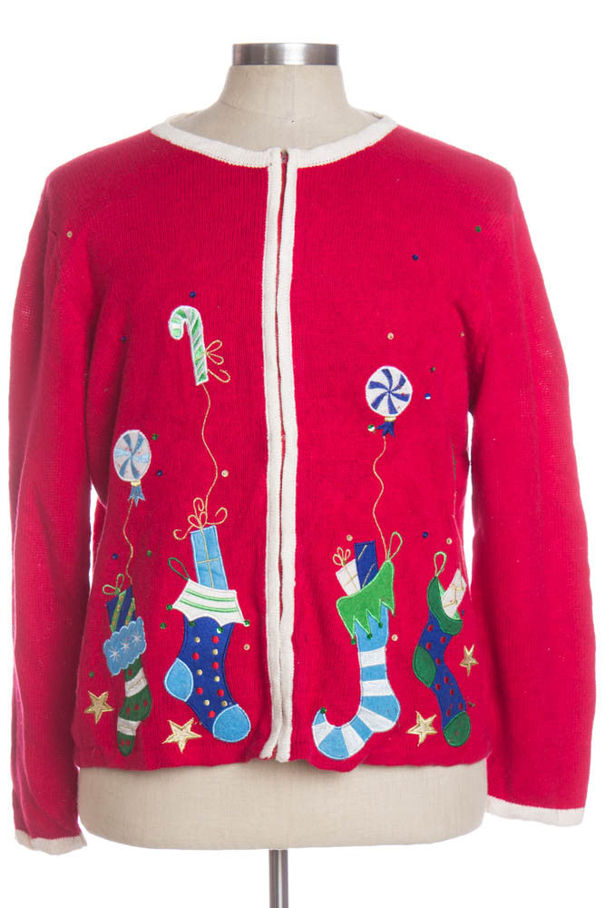 Red Ugly Christmas Cardigan 34443