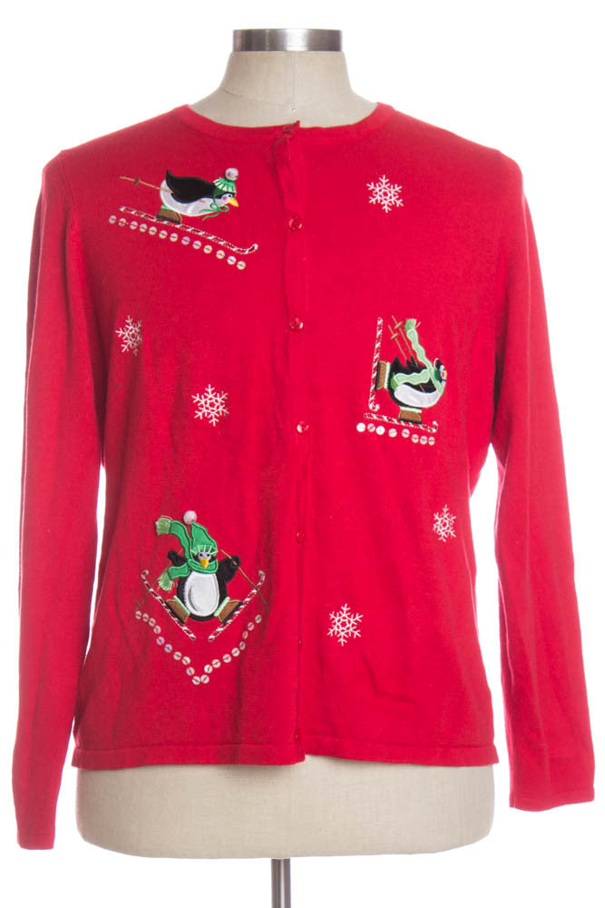Red Ugly Christmas Cardigan 34459