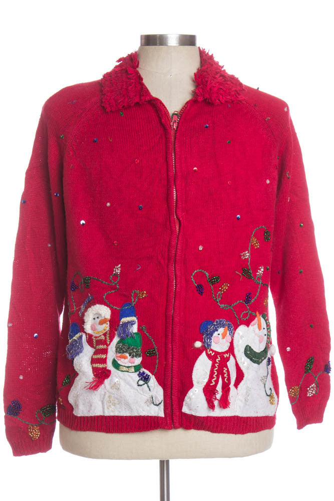 Red Ugly Christmas Cardigan 34470