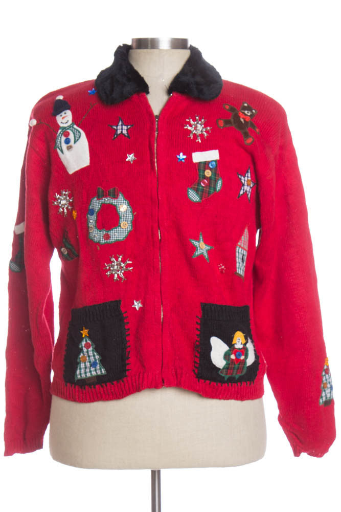 Red Ugly Christmas Cardigan 34471