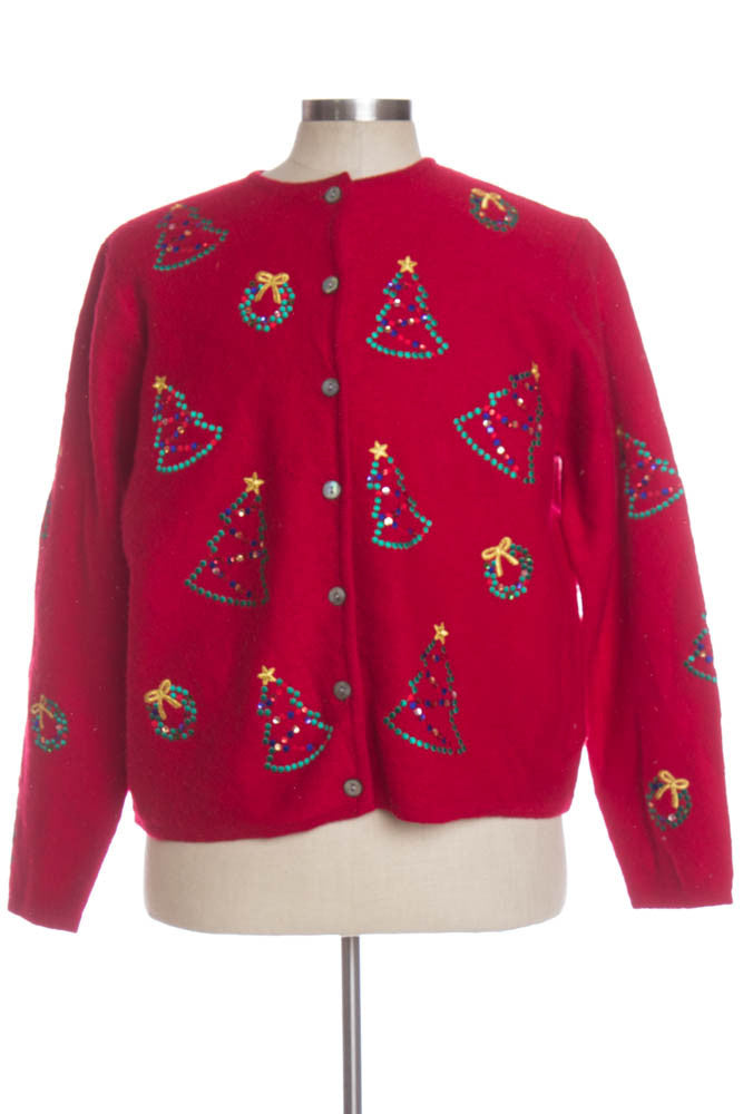 Red Ugly Christmas Cardigan 34477