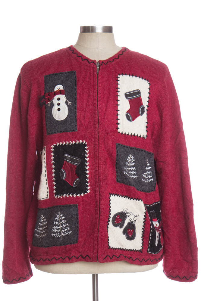 Red Ugly Christmas Cardigan 34566