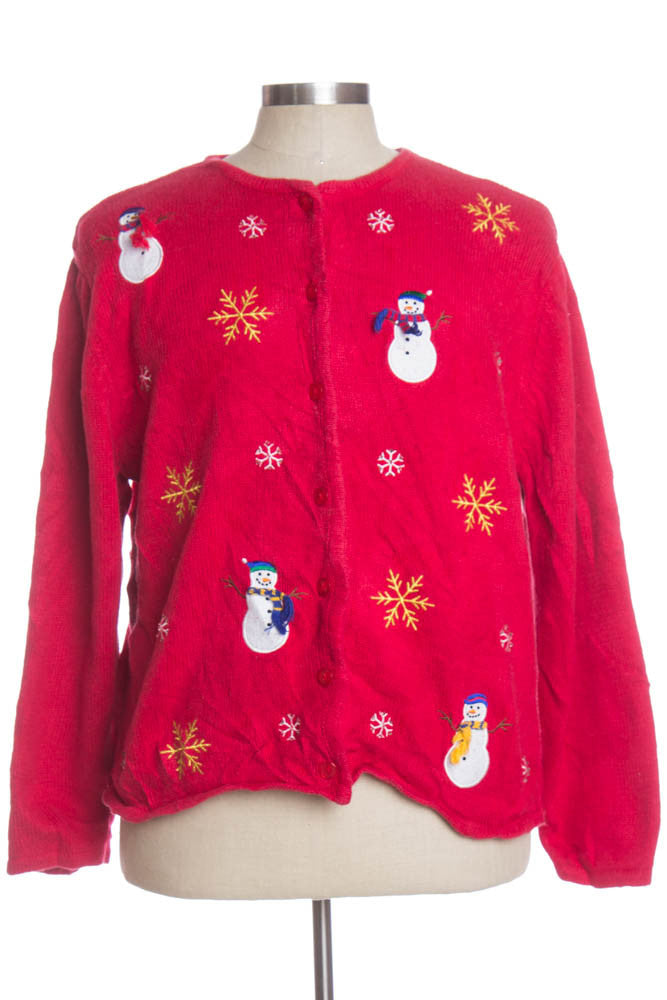 Red Ugly Christmas Cardigan 34576