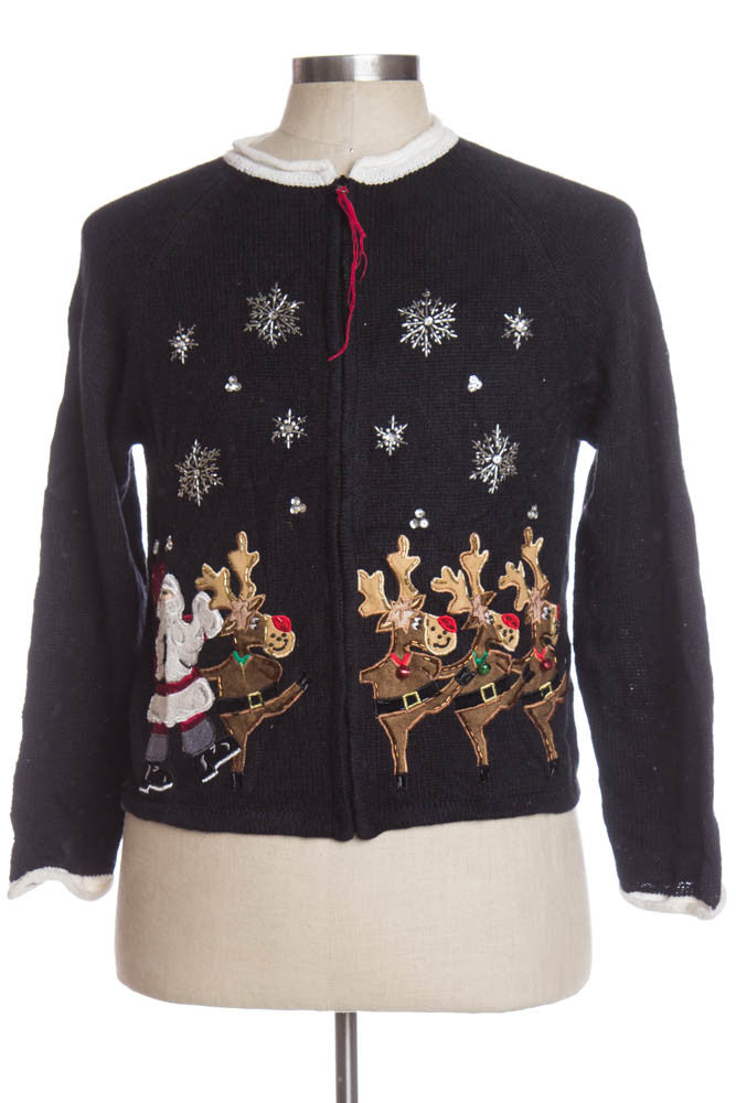 Black Ugly Christmas Cardigan 34699