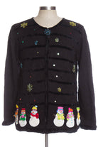 Black Ugly Christmas Cardigan 34704