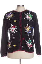 Black Ugly Christmas Cardigan 34737