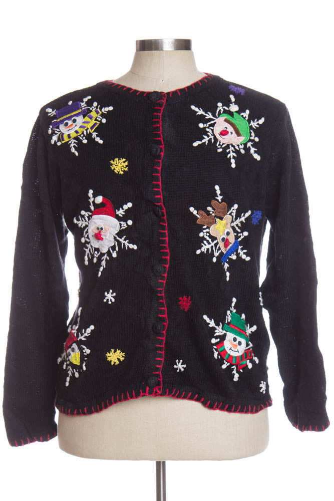 Black Ugly Christmas Cardigan 34737