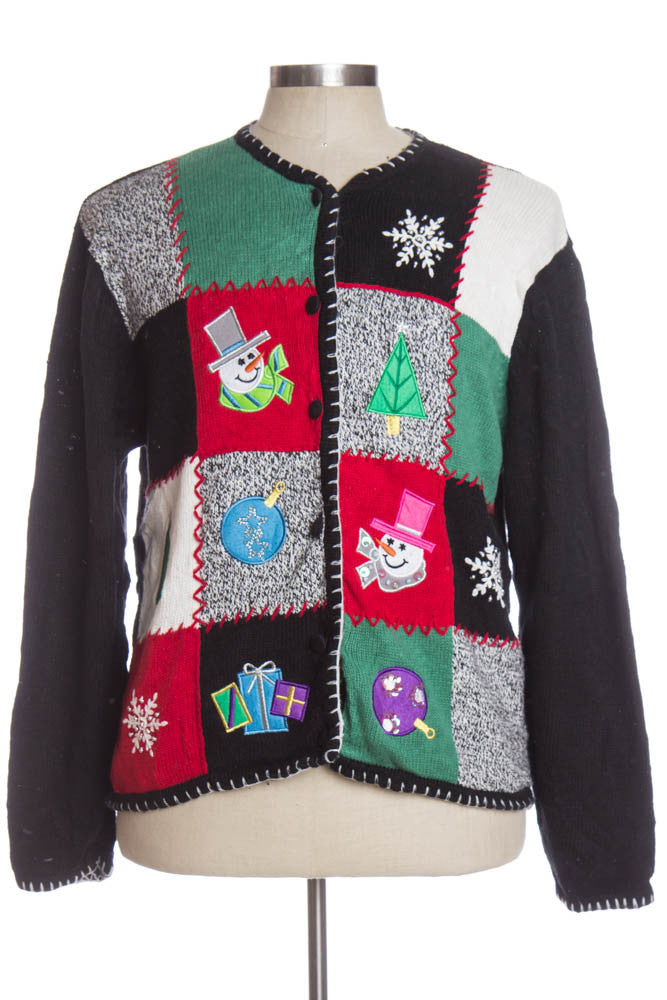 Black Ugly Christmas Cardigan 34750