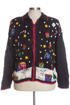 Black Ugly Christmas Cardigan 34765