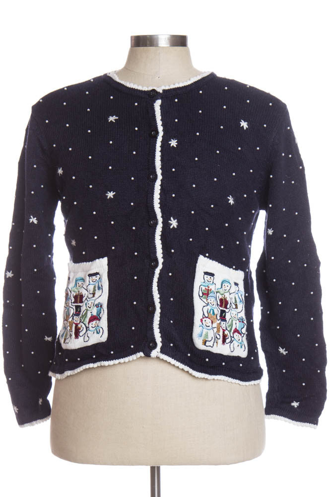 Blue Ugly Christmas Cardigan 34774