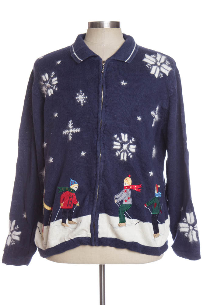 Blue Ugly Christmas Cardigan 34781