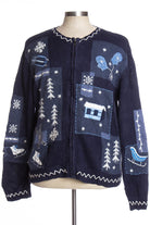 Blue Ugly Christmas Cardigan 34818