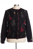 Black Ugly Christmas Cardigan 34821