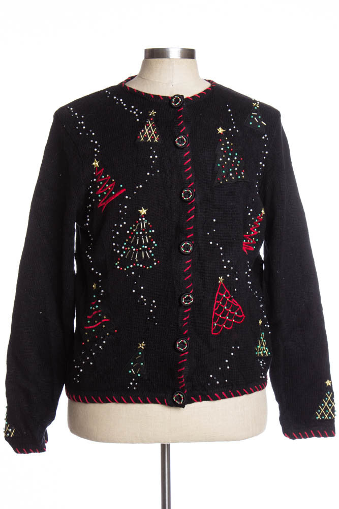 Black Ugly Christmas Cardigan 34821