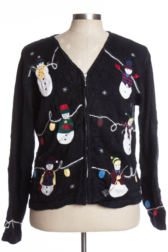 Black Ugly Christmas Cardigan 34824