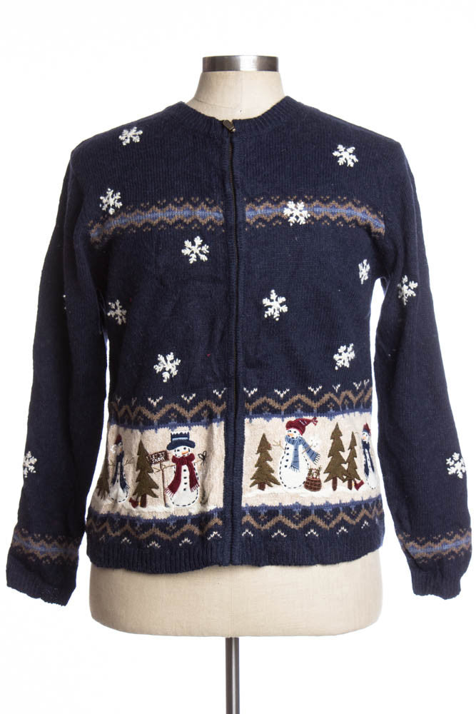 Blue Ugly Christmas Cardigan 34846