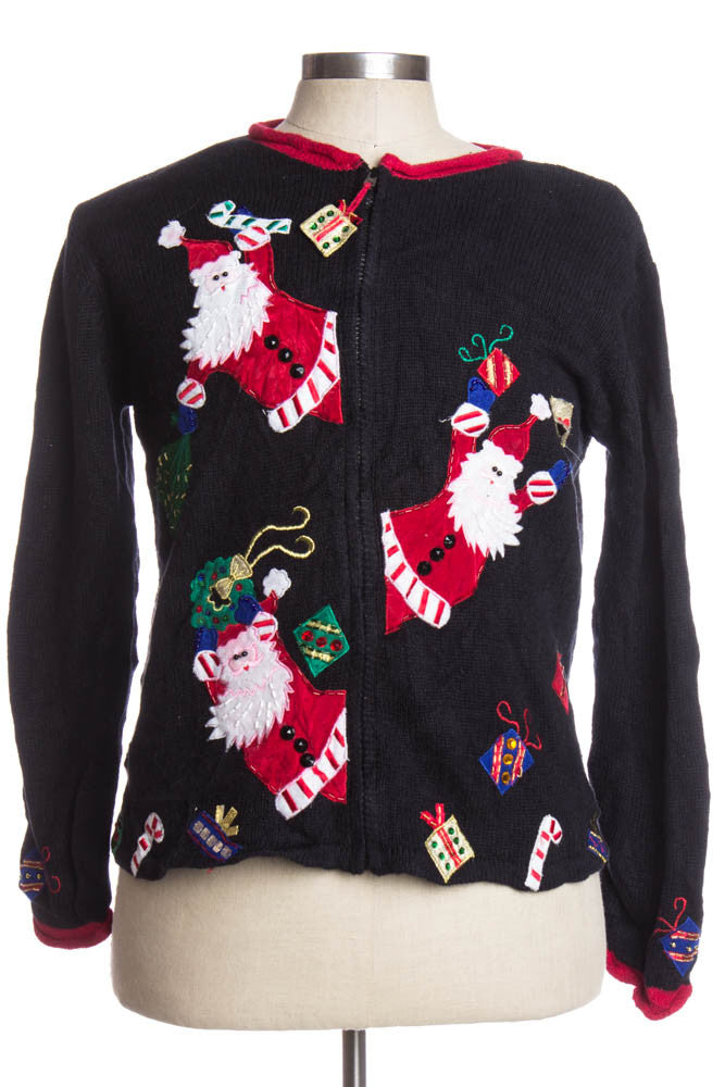 Black Ugly Christmas Cardigan 34852