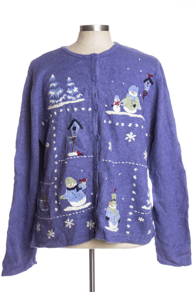 Blue Ugly Christmas Cardigan 34863