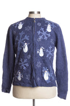 Blue Ugly Christmas Cardigan 34873