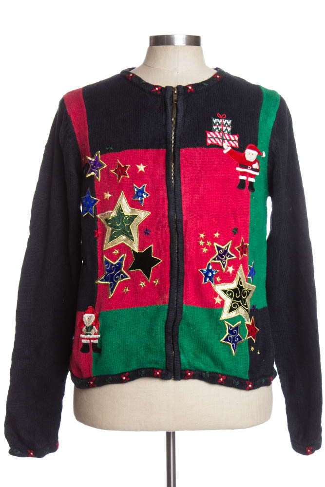 Black Ugly Christmas Cardigan 34876