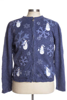 Blue Ugly Christmas Cardigan 34879
