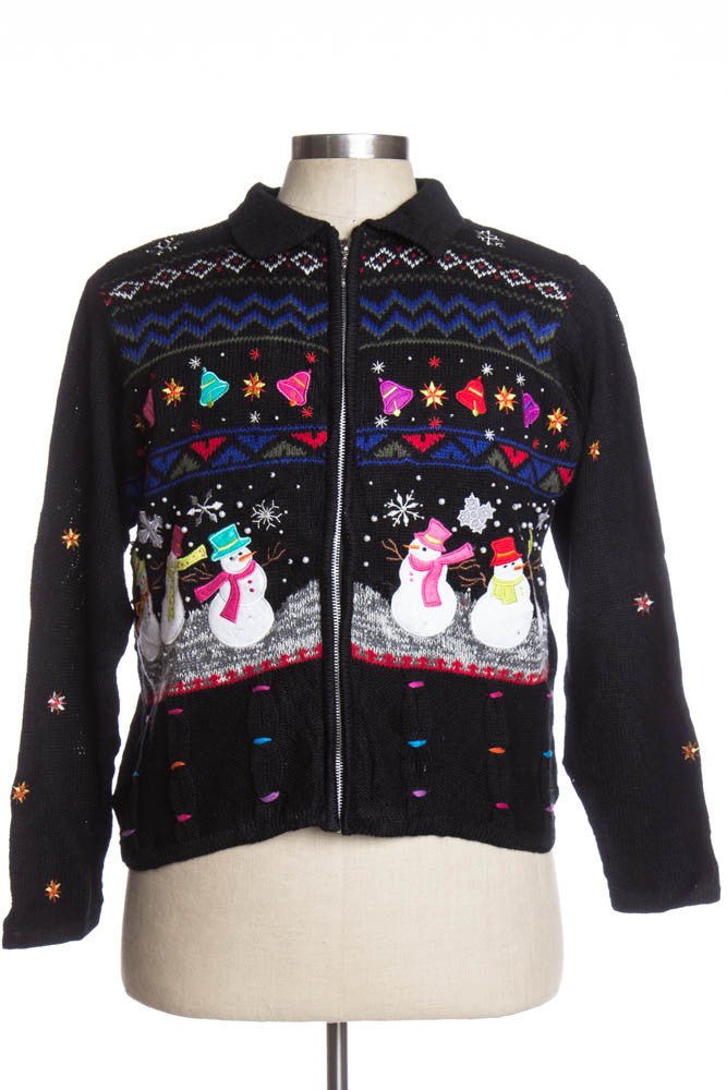 Black Ugly Christmas Cardigan 34883