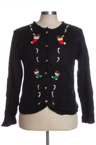 Black Ugly Christmas Cardigan 34916