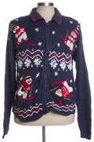 Blue Ugly Christmas Cardigan 34926