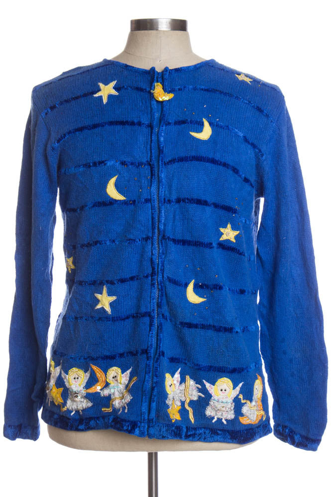Blue Ugly Christmas Cardigan 34971