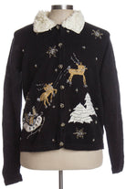 Black Ugly Christmas Cardigan 35024
