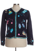 Blue Ugly Christmas Cardigan 35038
