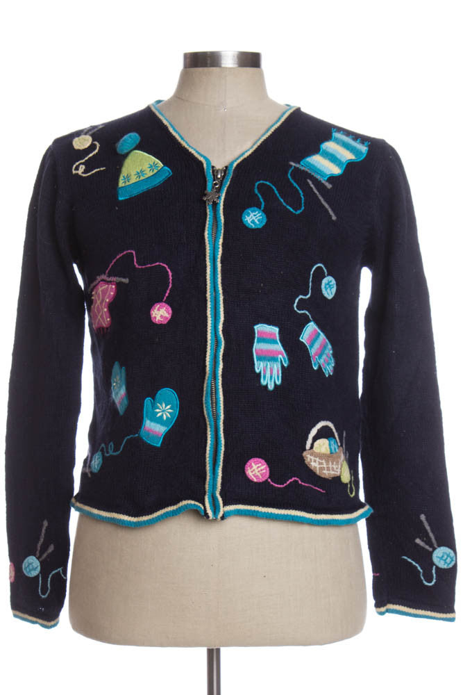 Blue Ugly Christmas Cardigan 35038