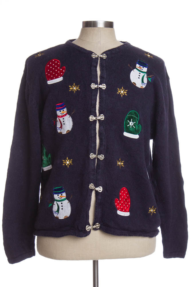 Blue Ugly Christmas Cardigan 35055