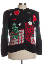 Black Ugly Christmas Cardigan 35057