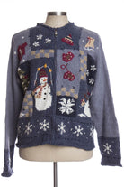 Blue Ugly Christmas Cardigan 35060
