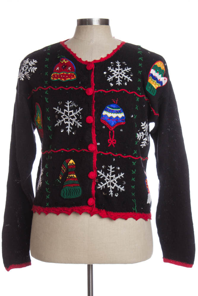 Black Ugly Christmas Cardigan 35062