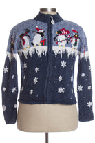 Blue Ugly Christmas Cardigan 35067