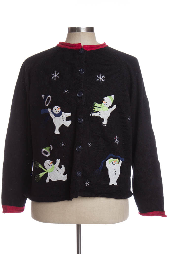 Black Ugly Christmas Cardigan 35109