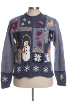Blue Ugly Christmas Cardigan 35115