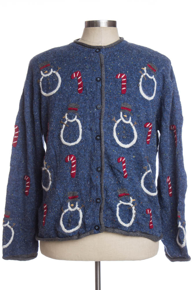Blue Ugly Christmas Cardigan 35192