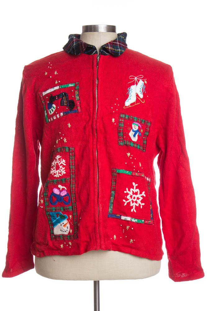 Red Ugly Christmas Cardigan 35227