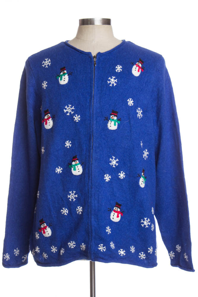Blue Ugly Christmas Cardigan 35253