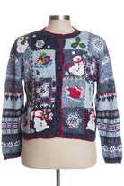 Blue Ugly Christmas Cardigan 35263